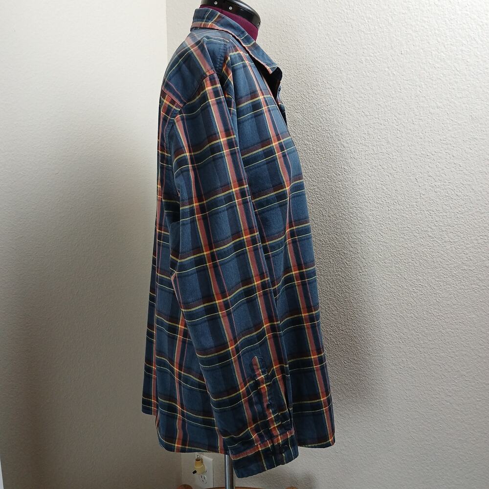 Mountain Hardwear Big Cottonwood Long Sleeve Shirt Mens XXL blue plaid button-up - Picture 5 of 13